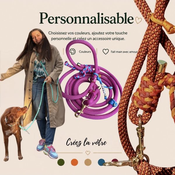 Laisse multipositions A PERSONNALISER