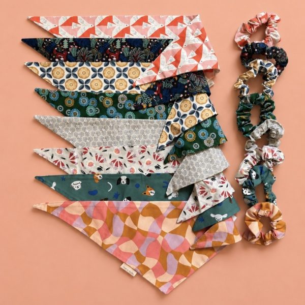 BANDANAS POUR CHIEN "Week-end à la campagne"