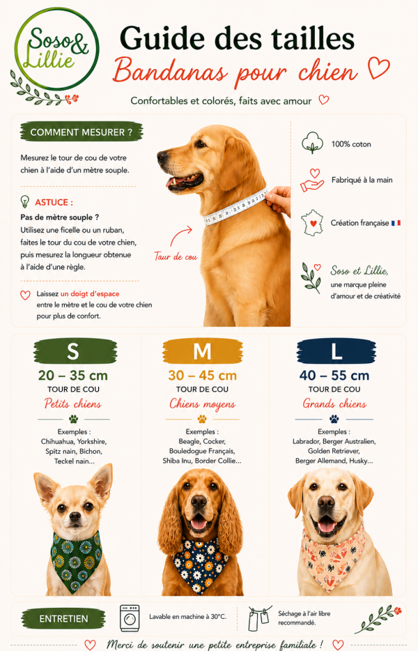 BANDANAS POUR CHIEN